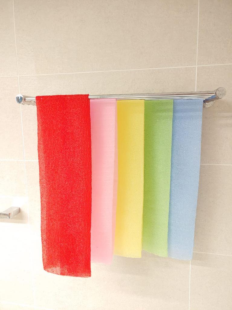 NEPURE Korean Body Towel Exfoliating Washcloth Shower Towel Large 5 Colors Dry Skin Removal Exfoliating Body Scrubber Reusable Pieces (10 Mix)
