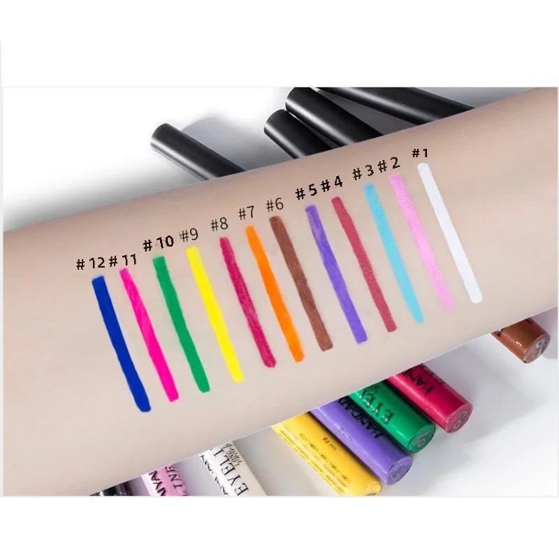 Eyeliner Liquido Impermeabile Opaco Lunga Tenuta Asciugatura Rapida No Macchia Luminous Gel Makeup UV per Occhi Smokey