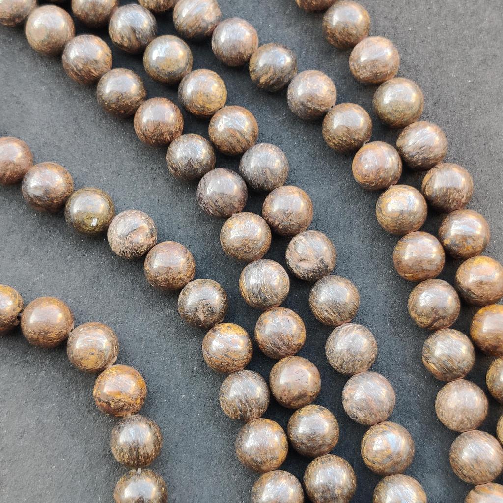Natural Bronzite Round Beads, Healing Gemstone Loose Beads, DIY Jewelry Making for Bracelet Necklace, 6mm 8mm 10mm Size Beads, 14-15 Inch Beads.