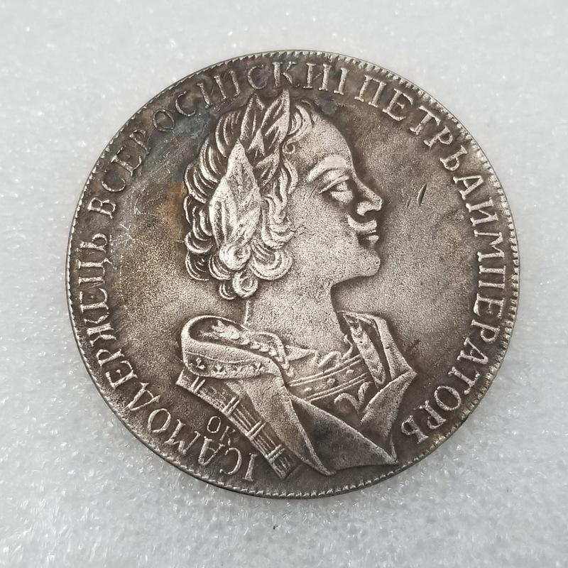 نسخة روبل 1723 روسيا روسلاند بيتر الأول عملة فضية مجموعة العملات الروسية