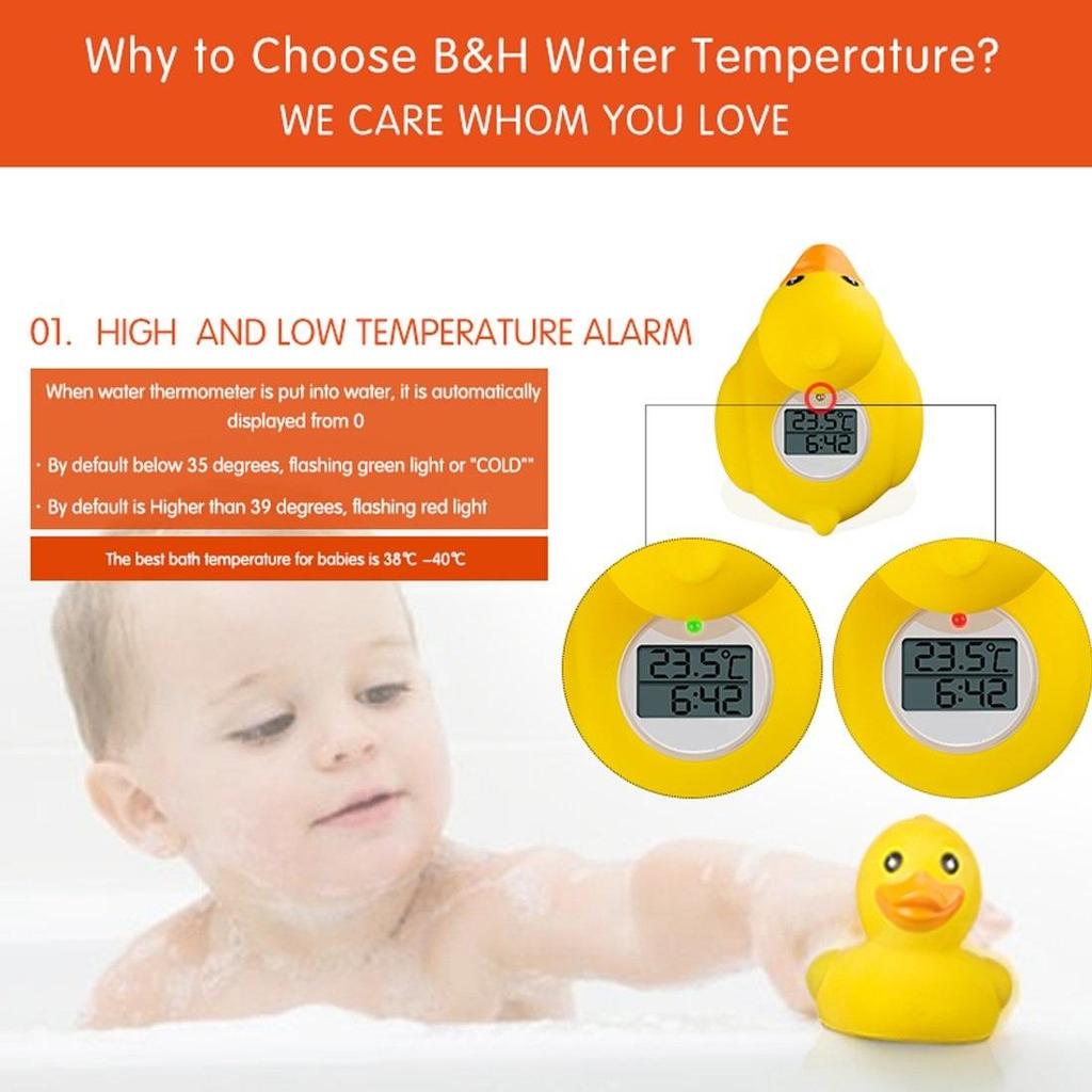Baby Thermometer, The Infant Baby Bath Floating Toy Safety Temperature Thermometer