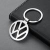 Metal/Leather Car Key Ring Braided Rope Key Case Key Chain For Volkswagen Golf 7 Caddy Passat CC Lavida Sagitar Scirocco Tiguan