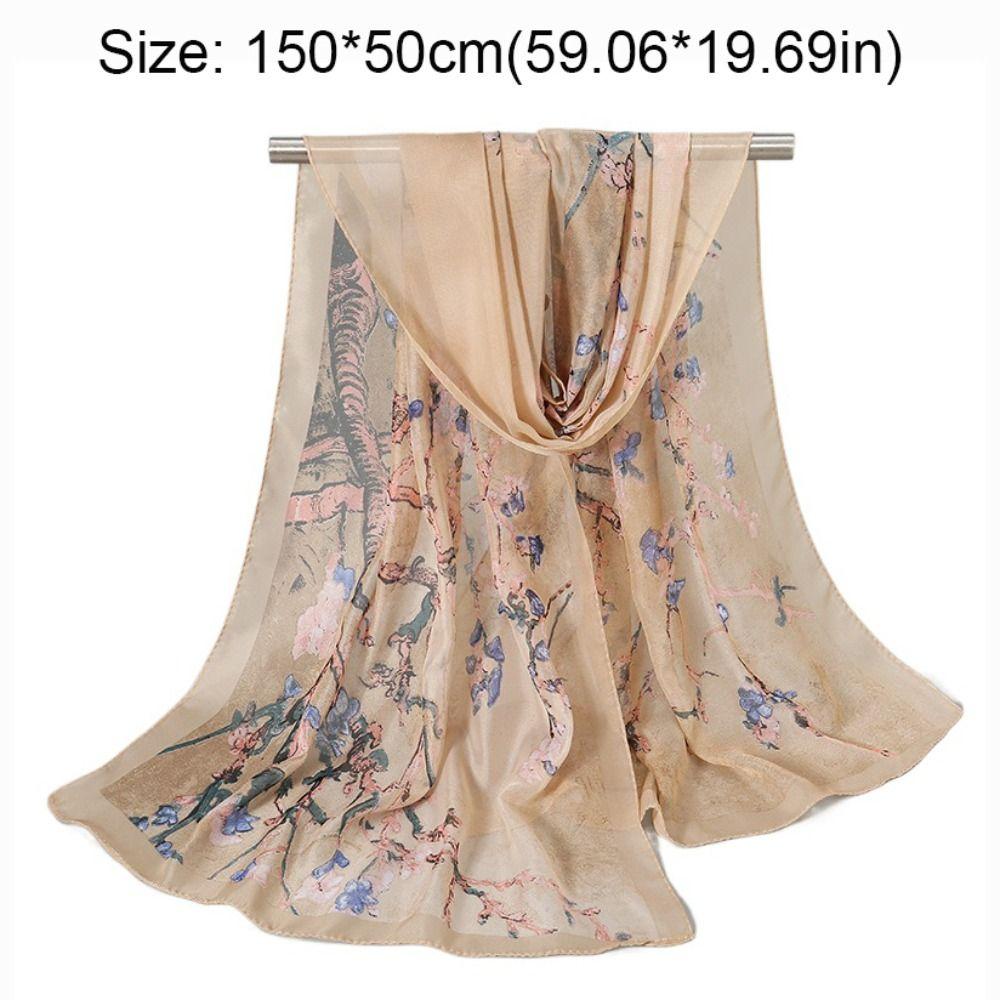 Thin Sunscreen Shawl Soft Shawl Silk New Chiffon Scarf