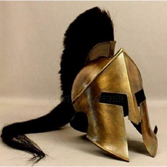 300 Spartan Movie King Leonidas Medieval Roman Greek Liner Re-enactment Metal Helmet (Copper)
