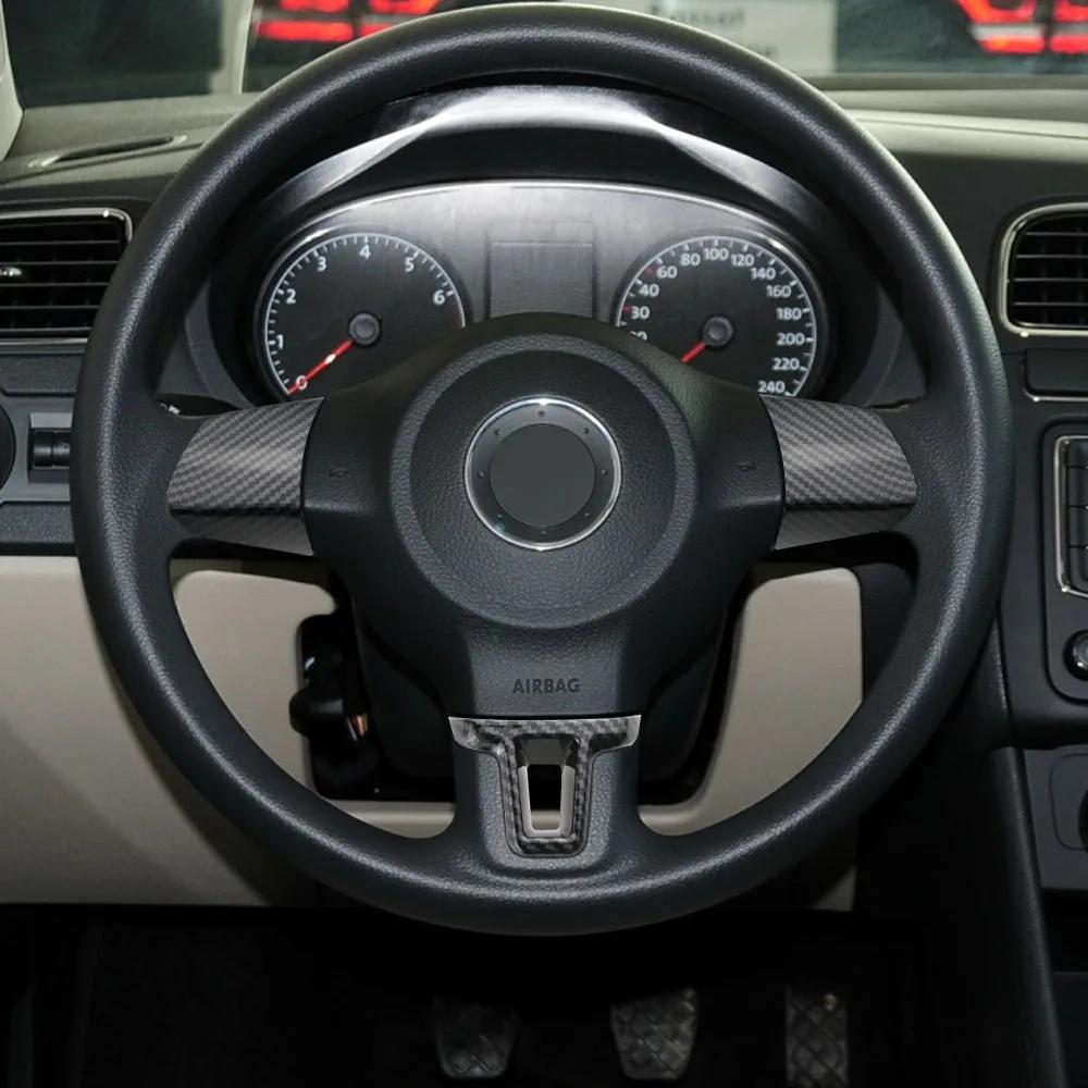 Pro Volkswagen VW Polo Golf 6 Jetta Touran Bora Caddy Eos Samolepka na volant Ozdobný kryt Dekorace Interiérové doplňky