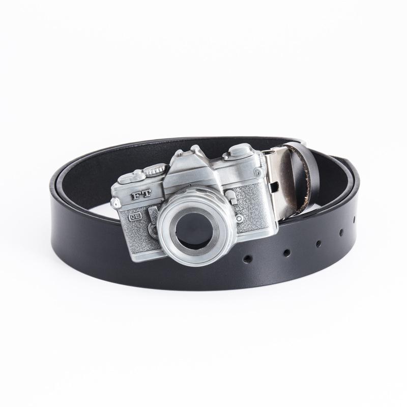 

Ремень в стиле арт-стиля, мужской кожаный ремень для камеры, ремень для повседневных брюк в стиле панк 100cm