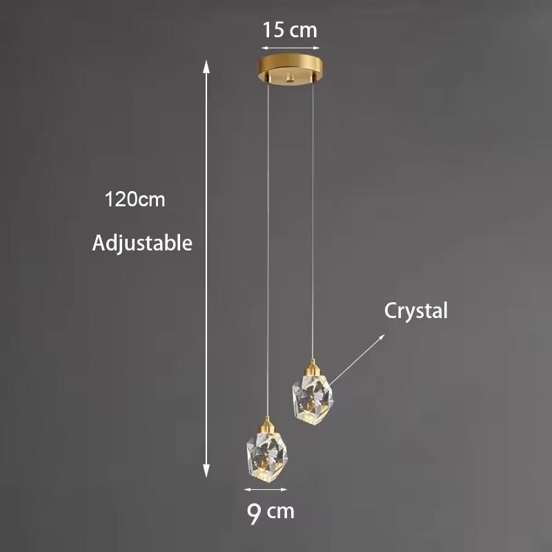 Deckenleuchte Heimdekoration Wohnzimmer Moderner Deckenleuchter Kristall Hängeleuchte Schlafzimmerlampe LED Esszimmer Küche