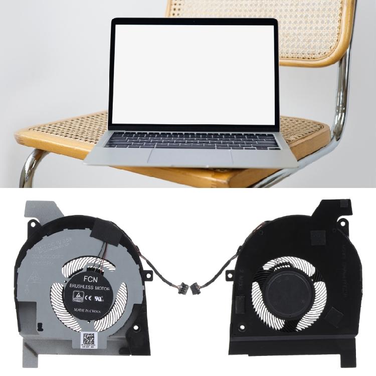 Cooling Fan Laptop CPU Cooler for Latitude 5501 5511/Precision 3541 3551 Notebook Computer 4-wire Quiet Heat Radiators