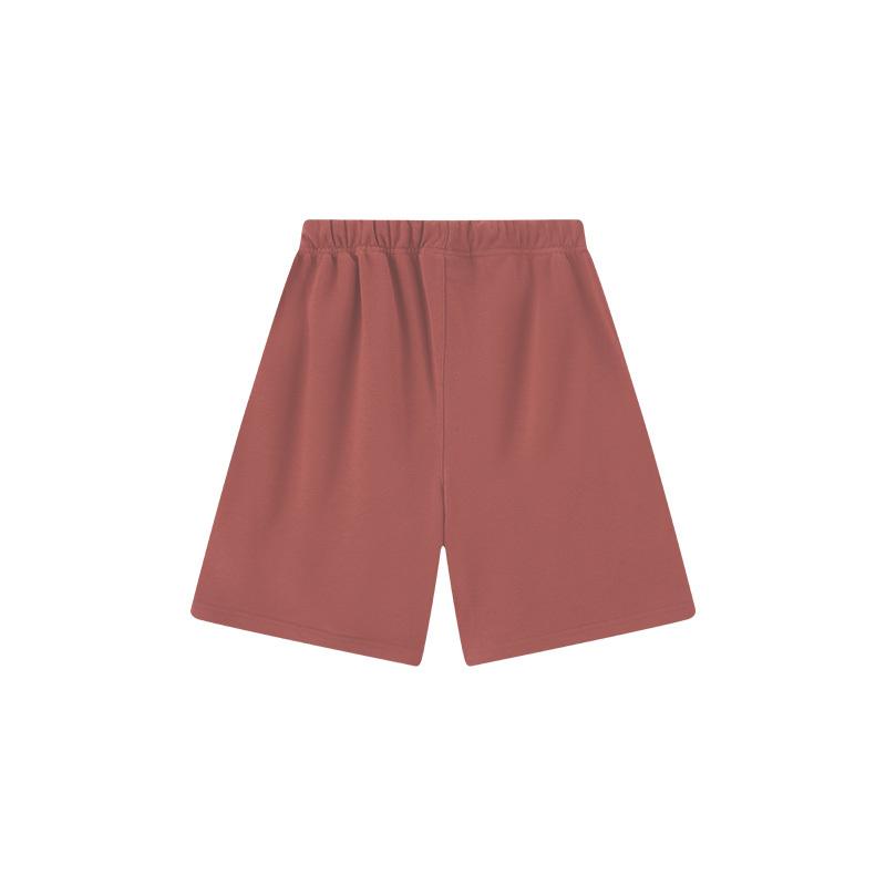 E853 Fear Of God Essentials Szorty Dresowe Z Napisem Unisex Oversize Bawełniane Ze Sznurkiem Elastyczna Talia Streetwear Codzienne Sportowe Szorty