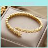 Gold Silver Copper Snake Wristband With Dazzling Stones For Trendy Casual Looks