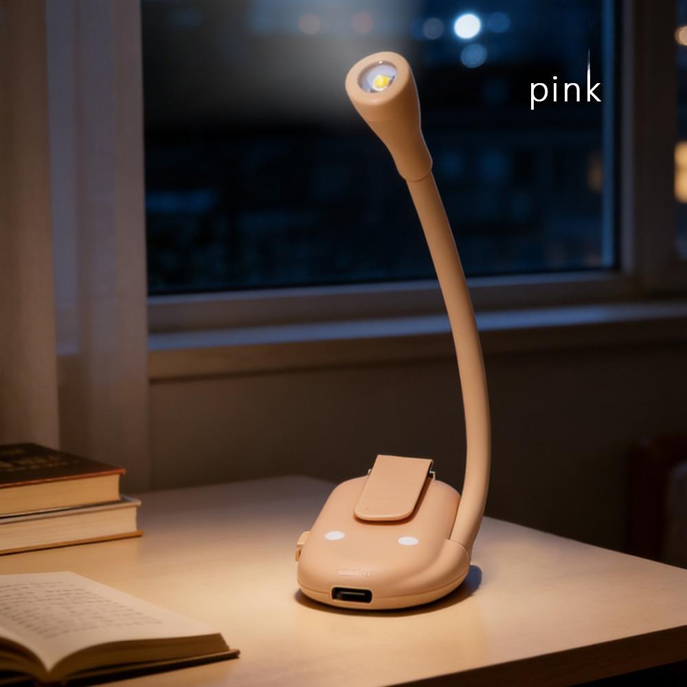 Clip-On Book Light USB Rechargeable LED Reading Lamp Eye Care Mini Desk Light Portable for Students and Bedside Reading