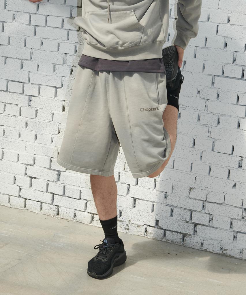 Chaebteoegseu Pigment Wide Bermuda Shorts (Grey)