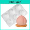 Cake 6 Hole 3d Peach Mold Silicone Molds For Baking Cake Decorating Dessert Fruit Mousse Mould Diy Bakeware Tool