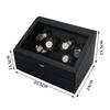 PU Watch Winder for automatic watches automatic winder 6+6 watches Watch Winders Box for Storage position watch Box