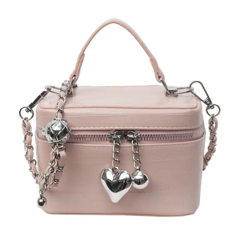 

Handbag with Advanced Chain New Versatile Casual One Shoulder Crossbody Feminine Travel Bucket Phone