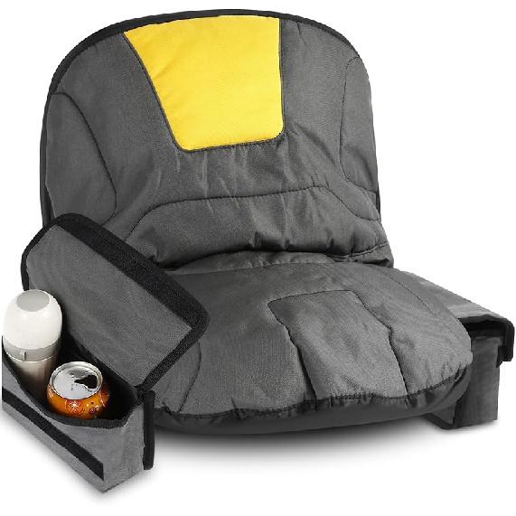 Tractor Seat Cover, 600D Oxford Cloth Waterproof Lawn Mower Seat Protector, Universal Riding Mower Seat Cover with Pocket for 12.5”-14”H Seats