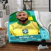 1pc Neymar18 Blanket, Gift, for Men and Women, Soft Blanket, Good for Sofa Bed Couch Travel, Lightweight Flannel Blanket
