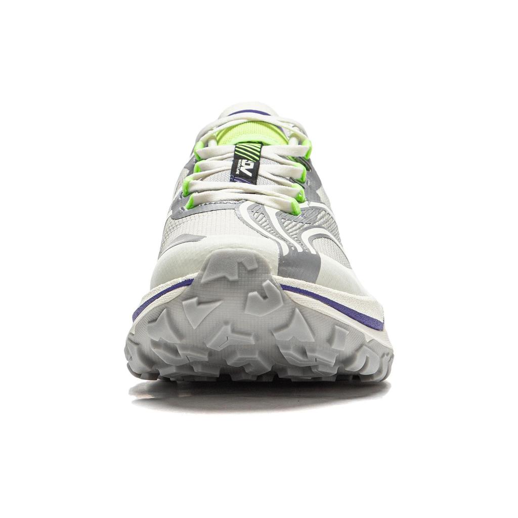Li-Ning Lightweight High Resilience Shock Absorbing Non-Slip Wear-Resistant Low-Top Trail Running Shoes Men Sneakers Silver Gray ARNT003-7