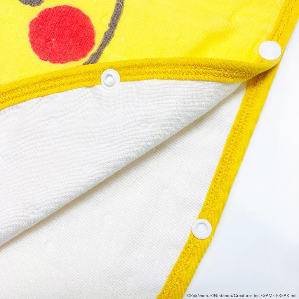 Sleeper Wearable Blanket Pokemon Monpoke Pikachu gauze Cute Pajamas Goods Baby Newborn Infant Yellow 45x60cm Character Pillow Morishita [MORIPiLO]