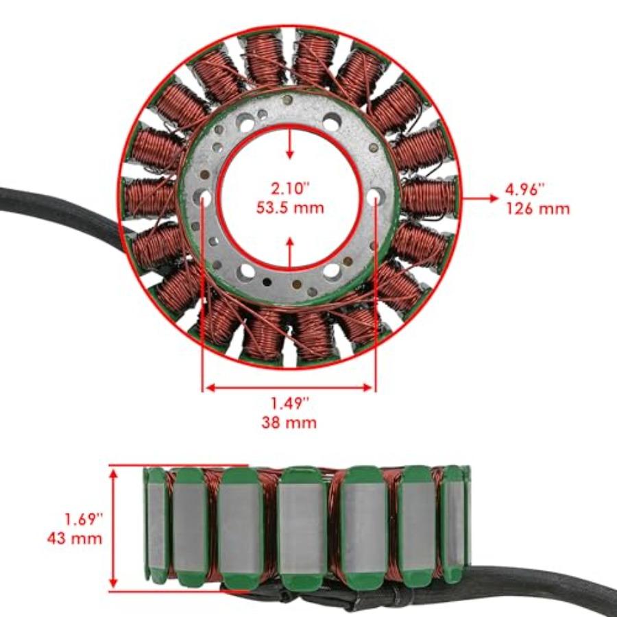 

Статор, совместимый с Honda 1300C Vtx1300C Vtx1300R Vtx1300S Vtx1300T 20052009 для модернизации электрической системы мотоцикла, высокая э United States