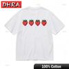 Damen Mode Bequem Atmungsaktiv Klassisches T-Shirt Rotes Früchte Aufdruck Design T-Shirt Shirts für Wochenend-Stil T-Shirt Israel