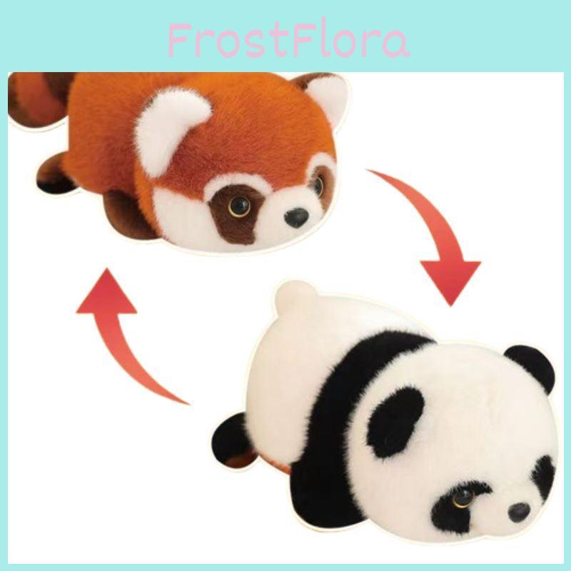 Adorable Realistic Panda Plush Toy Cuddly Reversible Raccoon Stuffed Animal