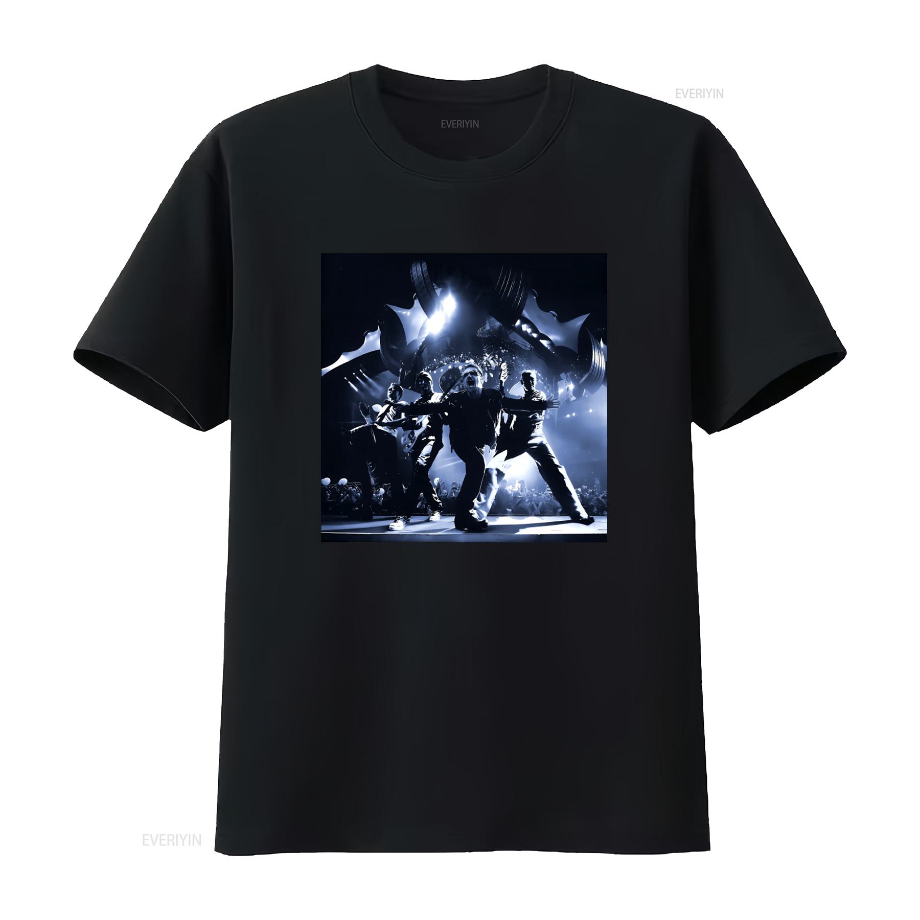 

U2 360 Tour 2011 Concert T Shirt Mens Small with Large Print Rock Band Performance Design vintage Washed fashion 4XL