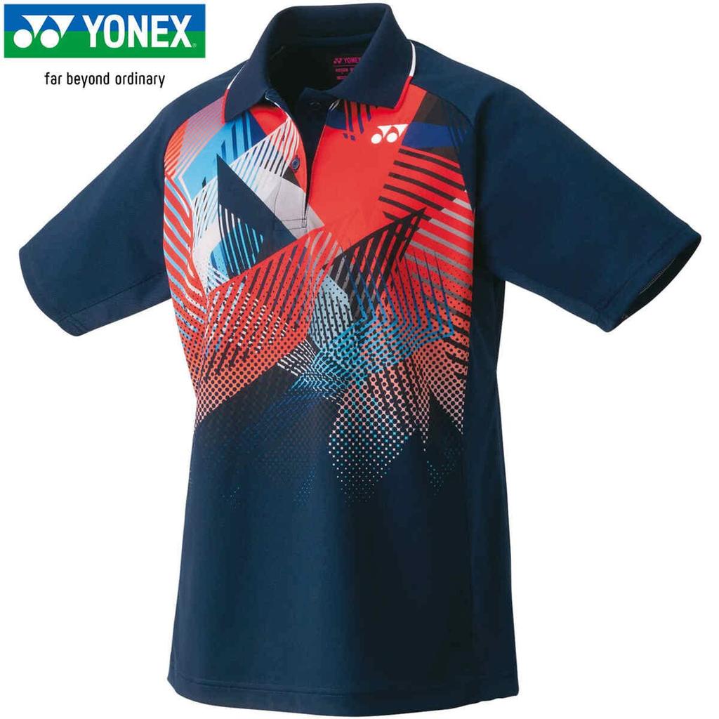 Yonex Short Sleeve Game Navy Blue Size S Women's Shirt, (019),