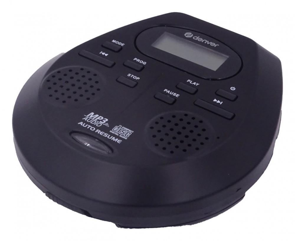 DENVER Lettore CD/MP3 portatile DMP-395B con funzione antishock e bass boost, Denver
