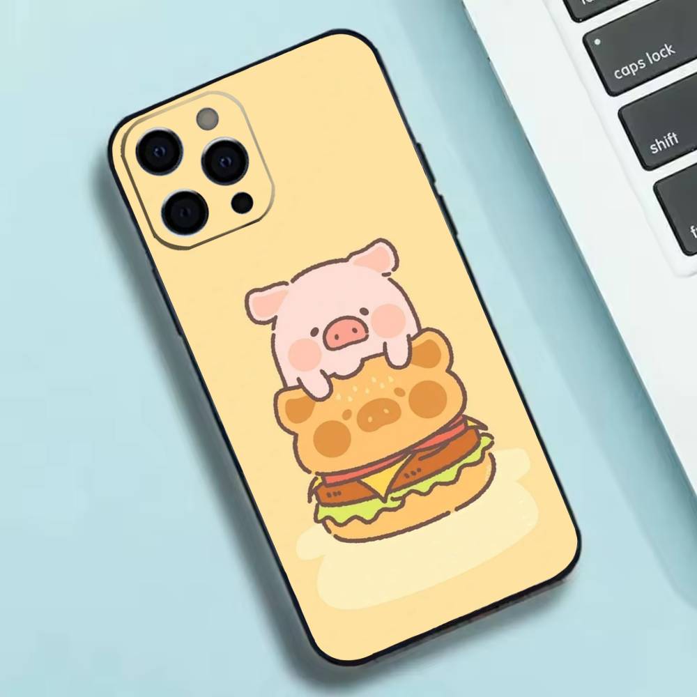 LuLu the piggy Phone Case Silicone Soft For IPhone 17 16 15 14 13 12 11 X XR Plus Pro Max Plus iPhone14Plus