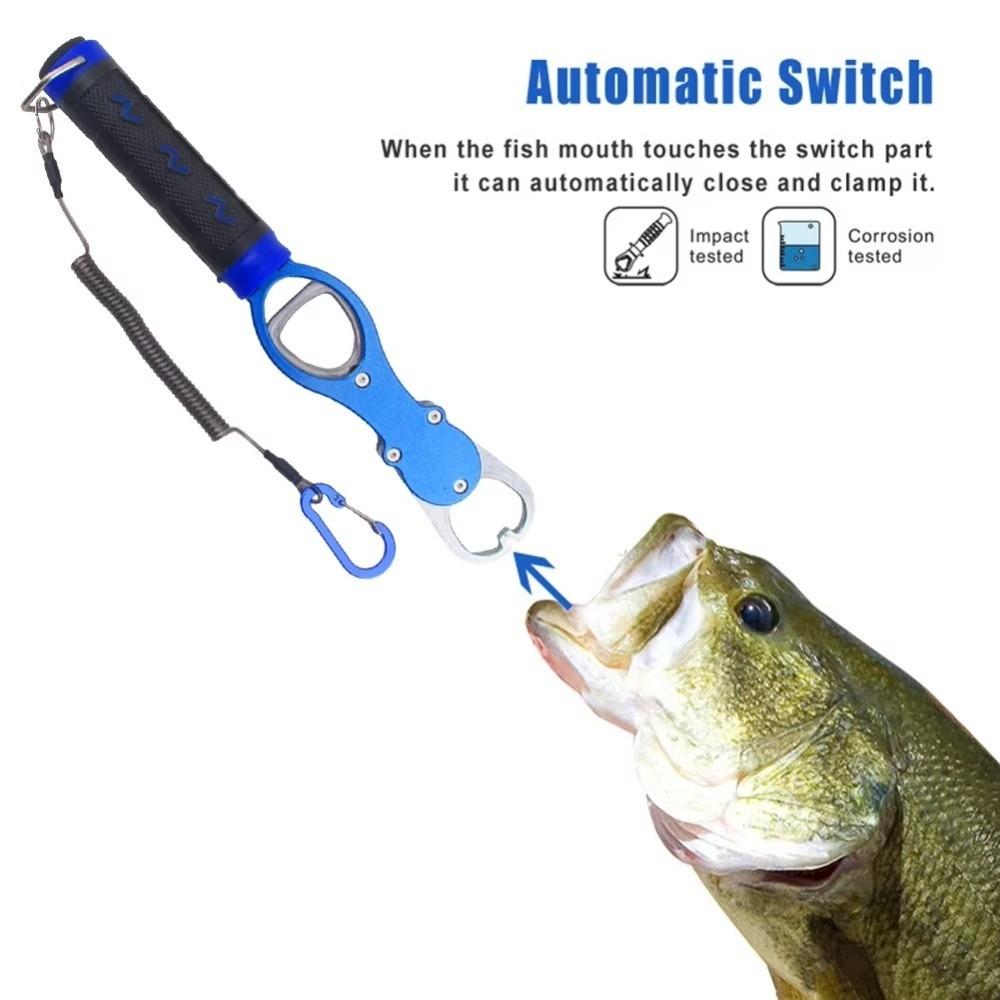 Aluminum Zinc Zinc Alloy Fishing Gripper Long Handle Fishing Pliers Fish Holder  Portable Fishing Grip