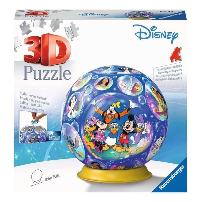 Puzzle 3d - ravensburger - disney - 72 pièces - intérieur - facile à assembler