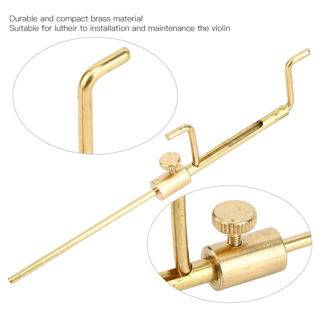 Ecartament profesional cu coloană pentru vioară pentru a măsura înălțimea necesară a sufletului viorii pentru instalare și întreținere
