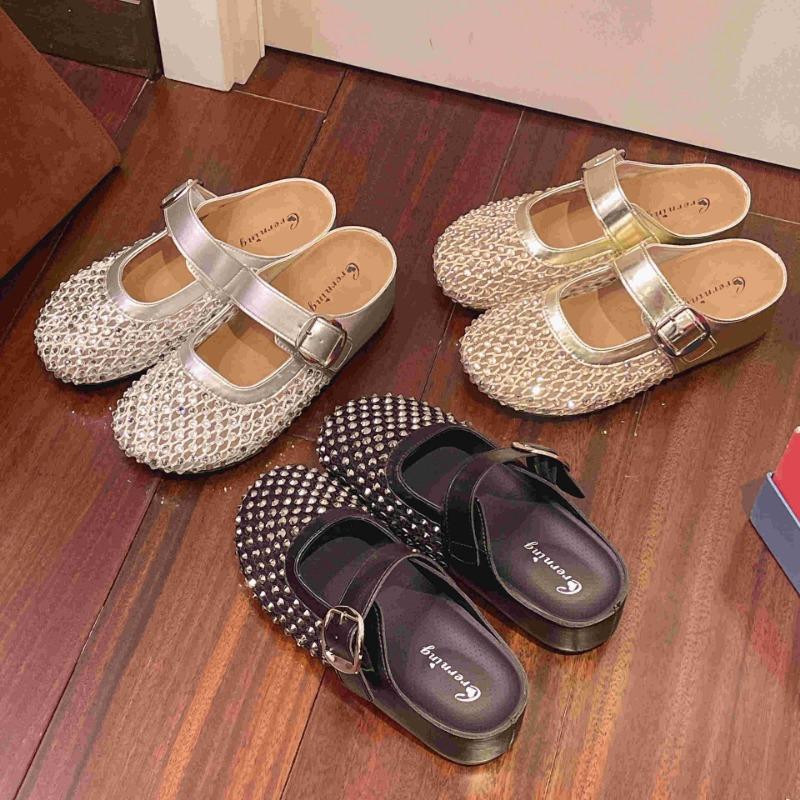 Height-increasing Thick-soled Shoes Rhinestone Shoes Flip-flops New Style Cool Slippers