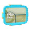 3 Compartment Lunch Box Reusable Meal Prep Container Secure Lid Design