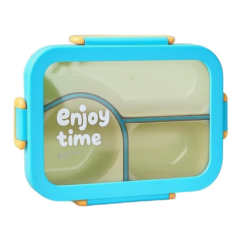 3 Compartment Lunch Box Reusable Meal Prep Container Secure Lid Design