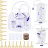 Ανδρικό Κιτ Εξωτερικού Καθετήρα, Σετ με 3 Σακούλες Ούρων + 3 Θήκες Καθετήρα, Σακούλα Συλλογής Μιας Χρήσης με Στεγανότητα, Νοσοκομειακή & Οικιακή Φροντίδα