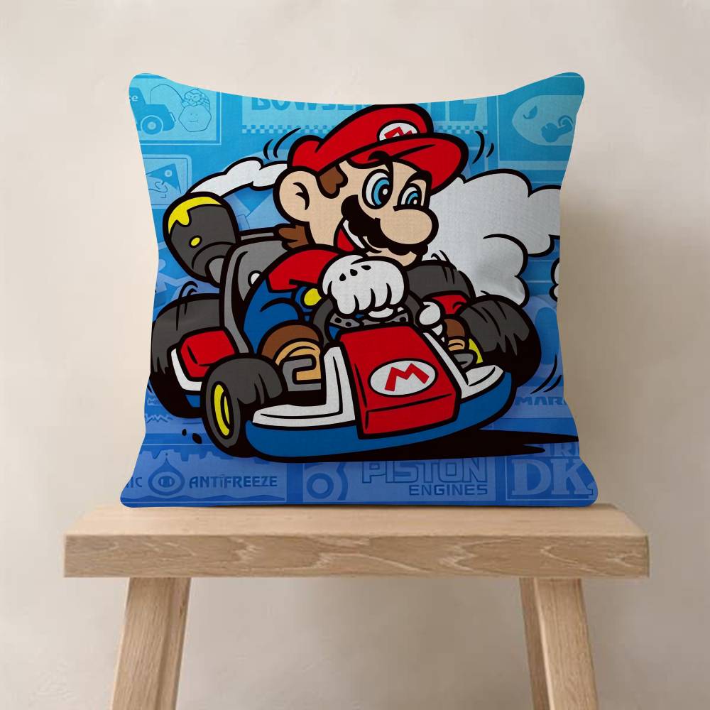 Super Cute Style M-MarioS Maple Design Cushion Cover Happy Autumn Harvest Decor Holiday Decorati Pillow Cover