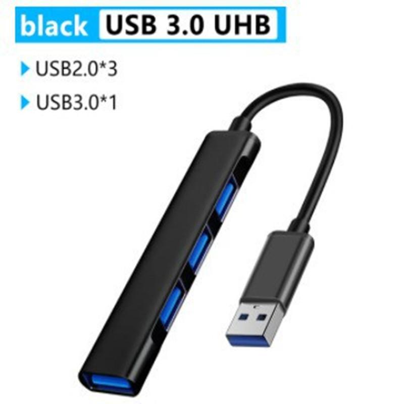 

Новый черный 4-портовый USB Type C ХАБ 3.0/2.0 Высокоскоростной разветвитель Для адаптера OTG Для ПК Компьютерные аксессуары