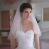 Bride Wedding Veil Double Layer Lightweight Soft Odorless Short Comb Bridal Tulle Hair Accessories Beige