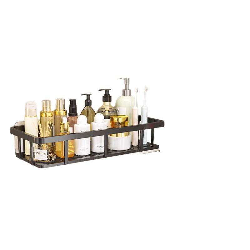 No-Drill Wall-Mounted Bathroom Storage Rack for Dormitories