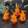 1× Halloween LED Pumpkin Lantern Witch Hat Hanging Light Skull Candle Lamp Night Light for Party Home Bar Scene Decoration Props