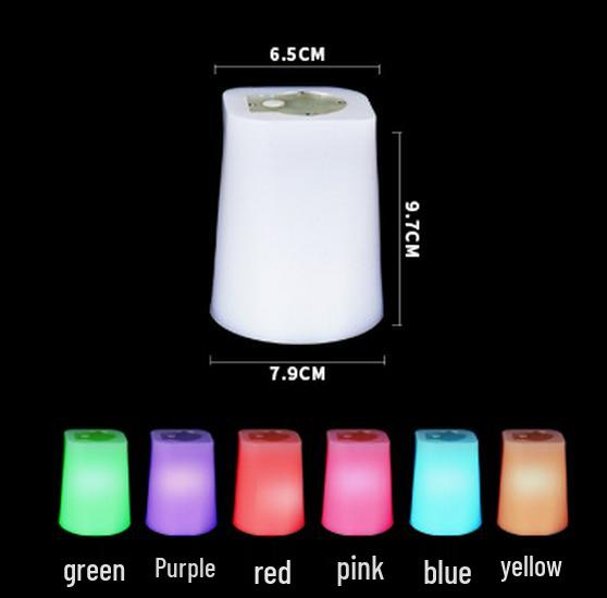 Luminous Seven-Color Dice Roller Cup for KTV Lounge Entertainment Luminous Leaf Shaker (Colorful) No Dice