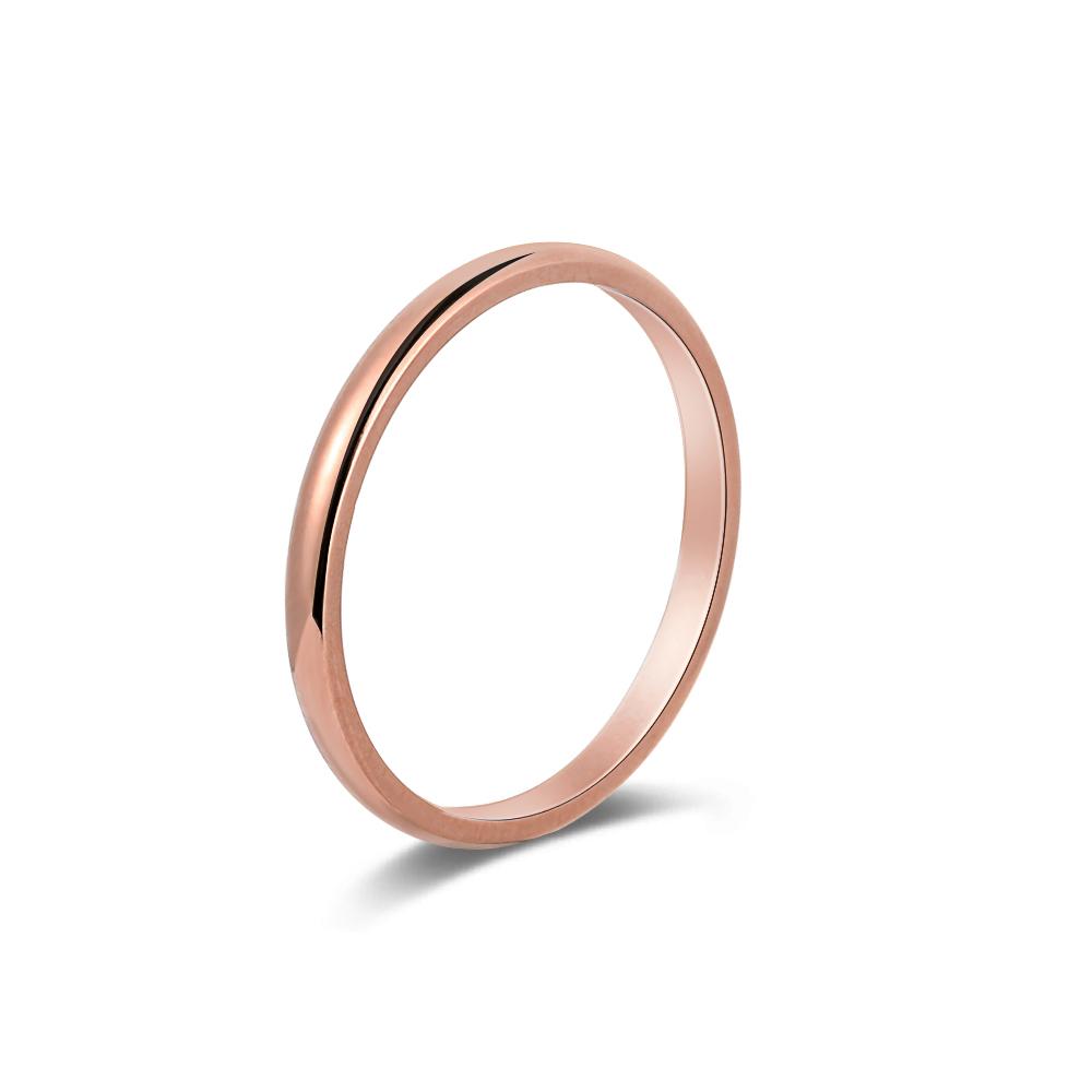 2mm Simple Silver/Gold Thin Stackable Ring Stainless Steel Finger Knuckle Ring for Women Girl Size US 3/4/5/6/7/8/9/10