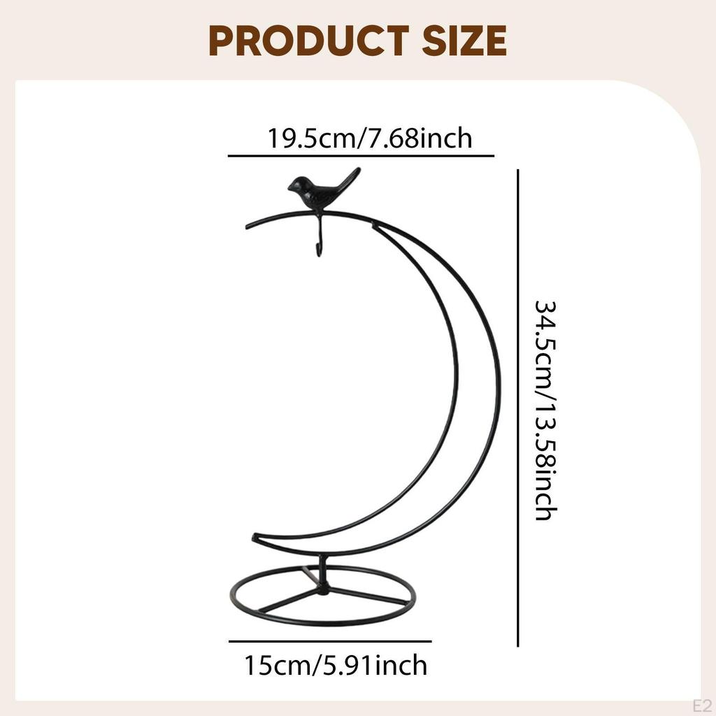 Ornament-Ausstellungsständer Eisen Hängend Vielseitig Blumentopf-Regal Halter für Café Büro Luftpflanze