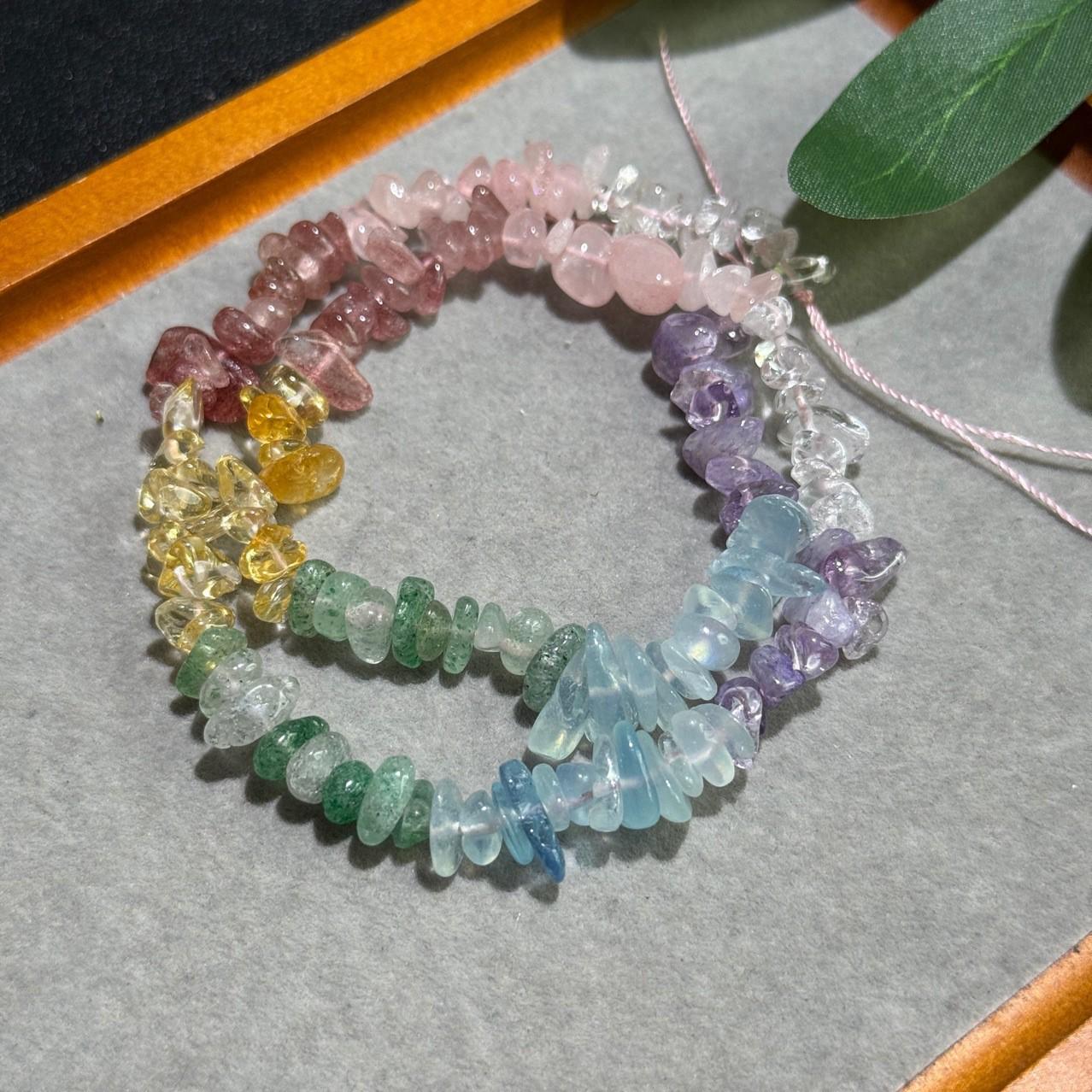 

8mm Natural Gradient Rainbow Crystal Beads