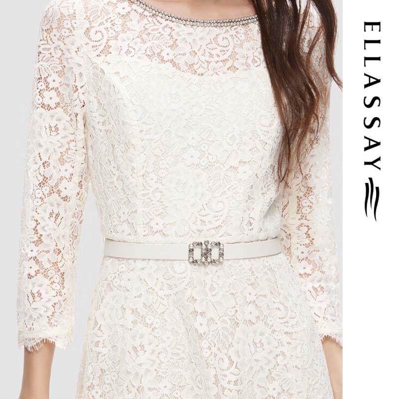 ELLASSAY French Elegant Lace Dress EWD353Y09300