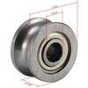 50 Pièces Roulement à Gorge en U U624ZZ Acier au Carbone Durable Roulement à Billes à Gorge en V Poulie Pour Piste de Guidage Systèmes de Mouvement Linéaire-B61B