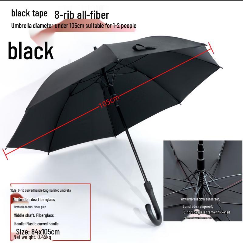 Зонт Double Elephant 23-дюймовый 10-спицевый с УФ-защитой и длинной ручкой