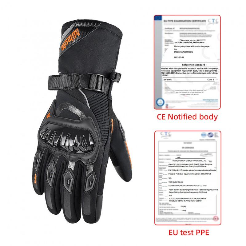 Full Finger Motorcycle Gloves Men Women Anti-Slip Crash Protection Touchscreen Compatible All Season Riding Gear